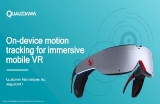 On-device Motion Tracking for Immersive VR