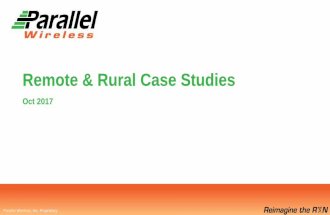 Parallel Wireless Rural and Remote Case Studies
