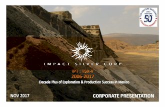 Impact Silver Corporate Presentation November 2017