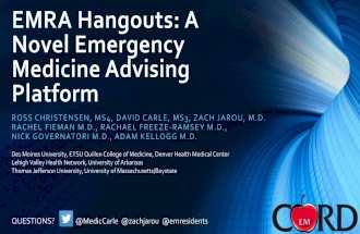 EMRA Hangouts: A Novel Emergency Medicine Advising Platform