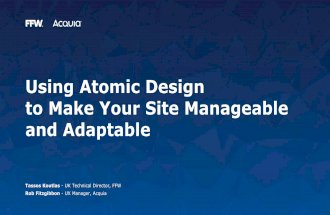 Learn How to Use Atomic Design to Make Your Site Manageable and Adaptable