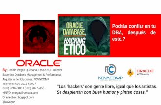 Oracle Database 12cR2 Hacking Etico. Viaje a la zona desconocida.