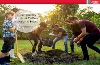 DuPont Nutrition & Health Sustainability Audits Pesentation