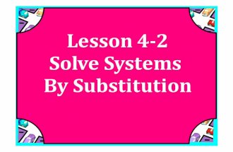 M8 lesson 4 2 systems by substitution ss