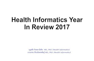 Thai Informatics Year in Review 2017  (Boonchai Kijsanayotin)