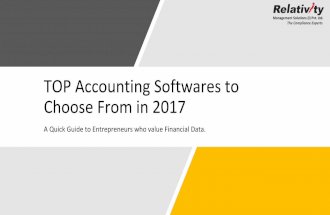 Top Accounting Softwares To Choose From In 2017