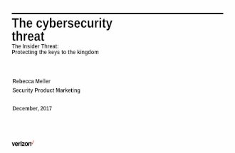 Webinar-The cybersecurity threat by Verizon Enterprise