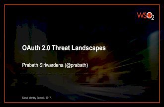 OAuth 2.0 Threat Landscapes