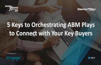 5 Keys To Orchestrating ABM Plays To Connect With Your Key Buyers