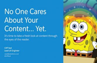 No One Cares About Your Content ...Yet. (Connections 2016, Digital Summit Atlanta)