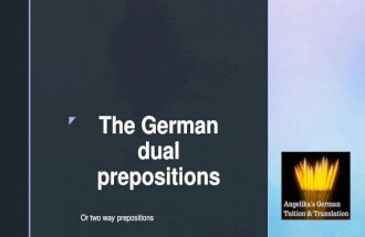 The German dual prepositions
