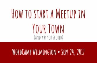 How to Start a WordPress Meetup in Your Town
