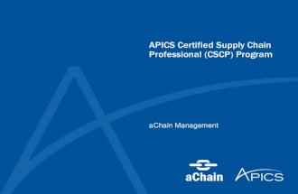 CSCP 2018 - aChain APICS Brasil – Apresentação