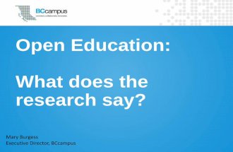 OER research results