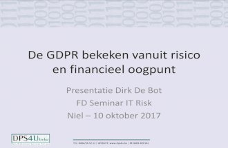 FDseminar IT Risk - Dirk De Bot - DPS4U
