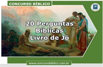 20 Perguntas da Bíblia Livro de Jo