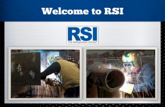 Welcome to RSI: Welding Program