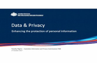 Timothy Pilgrim PSM - Data & privacy - FutureData 2017