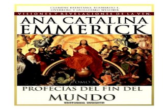 Tomo 15 Profecías del Fin del Mundo - Ana Catalina Emmerick