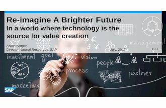 Re-Imagine A Bright Future In a world where technology is the source of value creation