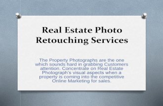 Real estate photo retouching services for photographers across the world