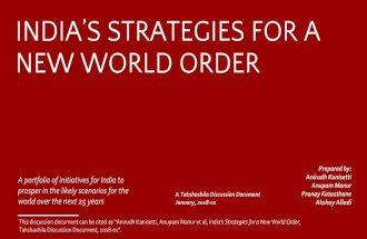 India's Strategies for a New World Order