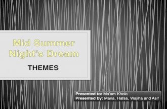 Themes of mid summer nights dream