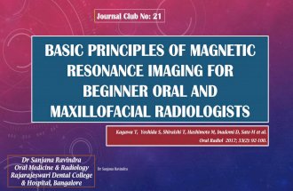 Basic principles of magnetic resonance imaging for beginner - Dr Sanjana Ravindra