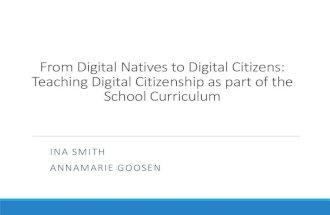 Digital Citizenship: Information, Communication and Media Literacy