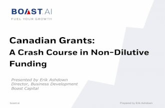 Canadian Grants: A Crash Course in Non-Dilutive Funding