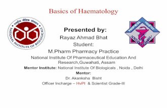 Basics of Haematology