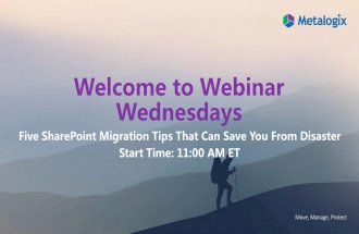Five SharePoint Migration Tips That Could Save You From Disaster