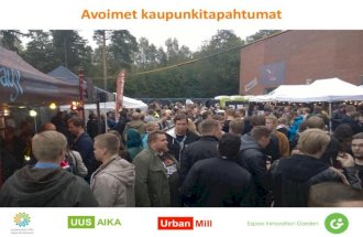 Urban MIll -tapahtumia Uusaika-hankkeessa 2015-2017