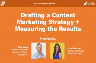 IRCE17: Drafting a Content Marketing Strategy + Measuring the Results