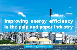 Improving Energy Efficiency in the Pulp and Paper Industry