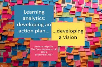 Learning analytics: developing an action plan ... developing a vision