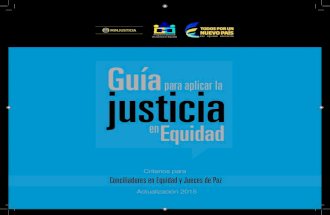Guía para aplicar la justicia en equidad (2015) (Tercera edición)
