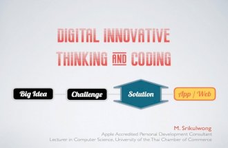 Digital Innovative Thinking and Coding