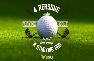 4 reasons why playing golf is just like being a studying dad