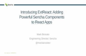 Introducing ExtReact: Adding Powerful Sencha Components to React Apps