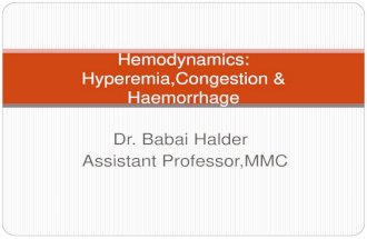 Hemodynamics  congestion & hyperemia