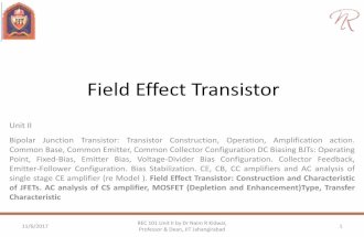 Rec101 unit ii (part 3) field effect transistor
