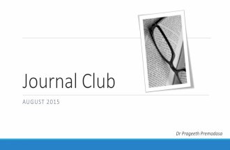 Journal Club: 2015 August; START study