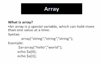 Array,Array Function,Get Method,Post Method