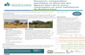 Structure, composition spécifique et diversité des ligneux dans deux zones contrastées en zone Sahélienne du Burkina Faso
