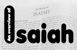 An overview of Isaiah