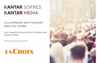 Baromètre 2018 de la confiance des Français dans les media
