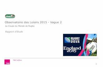 Observatoire des Loisirs 2015 (vague 2) : La Coupe du Monde de Rugby