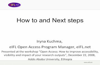 How to and Next steps