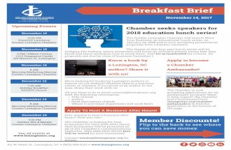 GLC&VC Breakfast Brief - November 2017